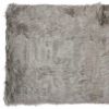 3' X 5' Gray Rectangular Faux Fur - Area Rug