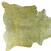 72" X 84" Lime And Silver Cowhide - Area Rug
