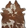 60" X 84" Brown And White Cowhide - Area Rug