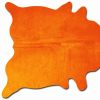 60" X 84" Orange Cowhide - Area Rug