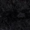 18" X 18"Modern Black New Zealand Sheepskin Pillow