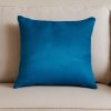 18" X 18" Blue Cowhide Pillow
