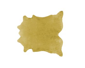 6' X 7' Gold Cowhide Cowhide Area Rug