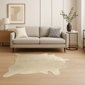 60" X 84" Light Brindle Cowhide  Rug