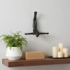 7" Black Diver Resin Wall Decor