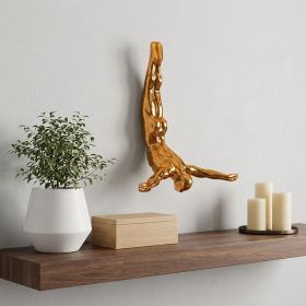 7" Gold Diver Resin Wall Decor