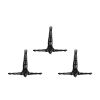Set of Three 7" Black Diver Resin Wall Decor