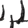 Set of Three 7" Black Diver Resin Wall Decor