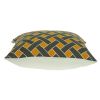 20" Gray and Orange Braided Cotton Throw Pillow