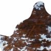 6 Ft Brown And White Brindled Cowhide Rug