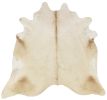 6.5 Ft  Champagne Brindled Cowhide Rug