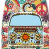 47 X 1 X 71 Multicolor Vintage Wood Surfboard  Screen