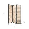 41 X 1.5 X 67 Natural Brown Wood And Metal  Screen