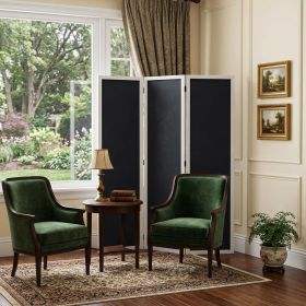 47 X 1.5 X 67 Black And White Wood Chalkboard - Screen
