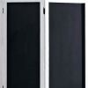 47 X 1.5 X 67 Black And White Wood Chalkboard - Screen