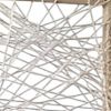 61 X 1.5 X 72 Multicolor Fabric And Wood Crisscross  Screen