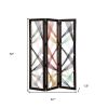 61 X 1.5 X 72 Multicolor Fabric And Wood Traverse  Screen