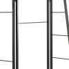 Contemporary Metal Coatrack Three Panel Room Divider Screen