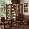 Mod Floating Wood Squares Three Panel Room Divider Screen