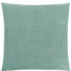 18" X 18" Light Green Polyester Interlocking Zippered Pillow