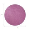 8' Hot Pink Round Indoor Shag Rug