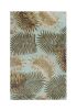 5' X 8'  Wool Aqua Area Rug
