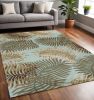 5' X 8'  Wool Aqua Area Rug