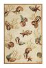 7' X 9'  Polyester Beige Area Rug
