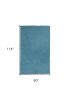 8' X 10' Highlighter Blue Indoor Shag Rug