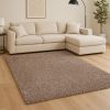 8' X 10' Polyester Beige Heather Area Rug
