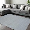 8' X 10' Blue Heather Indoor Shag Rug
