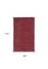 8' X 10' Red Heather Indoor Shag Rug