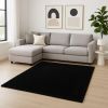 8' X 10' Polyester Espresso Area Rug