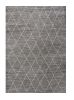 8' X 11' Grey Machine Woven Geometric Indoor Area Rug