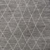8' X 11' Grey Machine Woven Geometric Indoor Area Rug