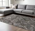 7' X 10' Polypropylene Charcoal Area Rug