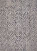 8' X 10' Blue Hand Tufted Herringbone Indoor Area Rug
