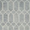 8' X 10' Slate Blue Hand Tufted Geometric Indoor Area Rug