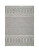8' X 10'  Wool Grey Area Rug