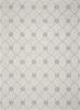 8' X 10' Ivory Hand Tufted Ogee Indoor Area Rug