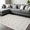 8' X 10' Ivory Hand Tufted Ogee Indoor Area Rug