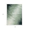 8' X 11' Silver Grey Machine Woven Abstract Brushstroke Indoor Area Rug