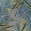 5' X 8' Grey Blue Hand Tufted Tropical Palms Indoor Area Rug