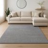 8' X 11'  Grey Heather Shag Area Rug
