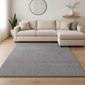 8' X 11'  Grey Heather Shag Area Rug