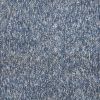 8' X 11'  'Indigo And Ivory Heather Shag Area Rug