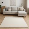8' X 11' Ivory Indoor Shag Rug