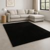 8' X 11' Espresso Brown Shag Area Rug