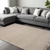 7' X 9'  Wool Natural Area Rug