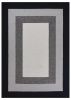 8' X 11'  Uv Treated Polypropylene Charcoal Area Rug